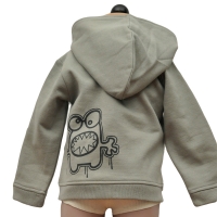 la queue du chat kaki hoodie